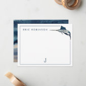 Carte Note Personnalisée Pour Les Hommes Amateurs (Devant/Arrière en situation)