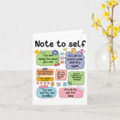 Carte Note : Psychologue De L'École D'Autosanté Mentale  (Fleur jaune)