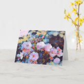 CARTE NOTE ROSE DE BLANC D'AQUARELLE DE PIVOINES (Fleur jaune)