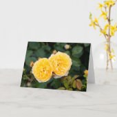 Carte Note Roses jaunes (Fleur jaune)