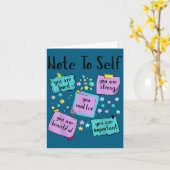 Carte Note To Self You Suicide Prevention Awareness (Fleur jaune)