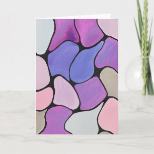 Carte Note vierge Abstraite vive