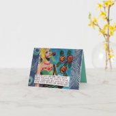 CARTE NOTECARD-AT LA FIN DU JOUR (Fleur jaune)