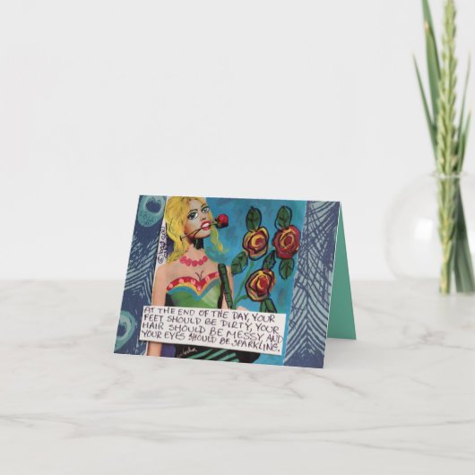 CARTE NOTECARD-AT LA FIN DU JOUR (Devant)