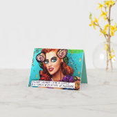 CARTE NOTECARD-I AM NON ALIÉNÉ (Fleur jaune)