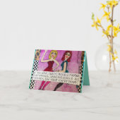 CARTE NOTECARD-IF YOU HAVE CRAZY (Fleur jaune)