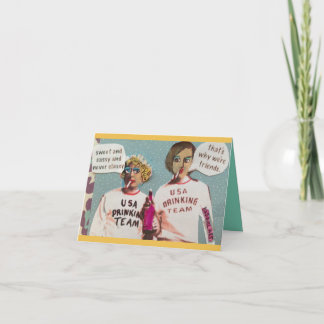 CARTE NOTECARD-SWEET ET IMPERTINENT ET JAMAIS CHIC