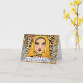 CARTE NOTECARD-YOU VIVENT SEULEMENT UNE FOIS (Fleur jaune)