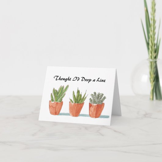 Carte Notecards: Thought I'd Drop a Line (Devant)