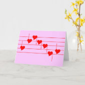 Carte Notes d'amour (Fleur jaune)