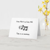 CARTE NOTES D'AMOUR À MA FEMME POUR NOTRE ANNIVERSAIRE (Fleur jaune)