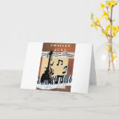 Carte notes de musique joyeuse guitare danse (Fleur jaune)