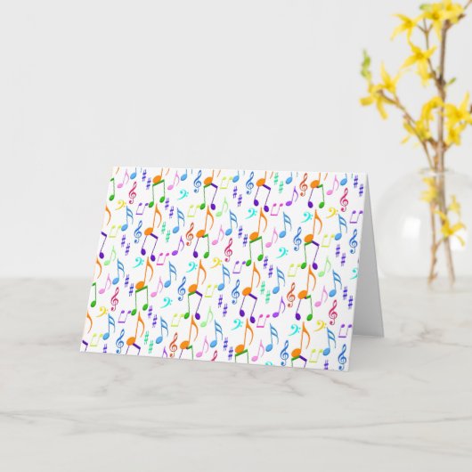 Carte Notes de musique Just A Note (Fleur jaune)