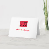 Carte Notes du Quartet (Dos)