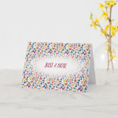 Carte Notes et symboles musicaux amusants (Fleur jaune)