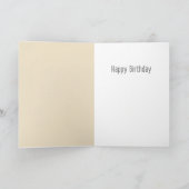Carte Notes musicales à visage amusant Joyeux anniversai (Intérieur)