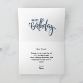 Carte Notes musicales Abstraites Joyeux anniversaire (Intérieur)