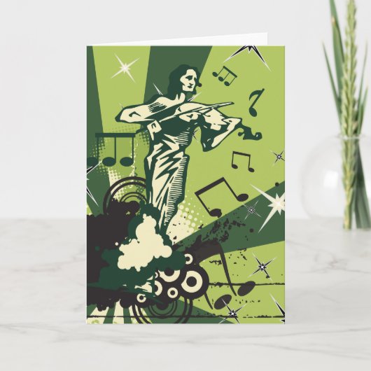 Carte Notes musicales du violon (Devant)