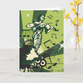 Carte Notes musicales du violon (Fleur jaune)