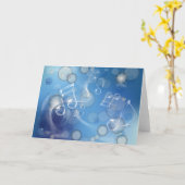 Carte Notes musicales en verre d'Imaginaire (Fleur jaune)