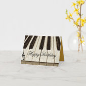 Carte Notes musicales et touches_ (Fleur jaune)