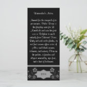 Carte Notes sur la viticulture Étiquette du vin (Debout devant)