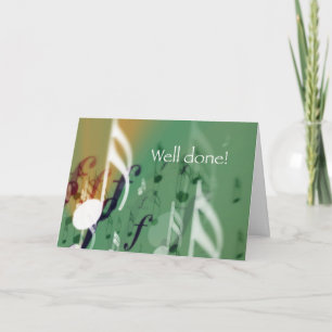 Carte Notes vertes, bien fait