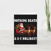 Carte Nothing Beats A 6-7 Holiday Christmas Brain Rot Gr (Devant)