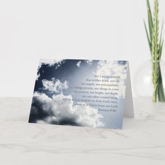 Carte Nothing can separate us from God's love, hospice, (Devant)