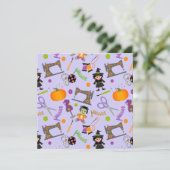 Carte Notions de couture de la marmite d'Halloween (Debout devant)