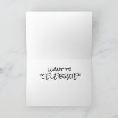 CARTE ***NOTRE 1ER ANNIVERSAIRE*** VOUS SOUHAITEZ CÉLÉBR (Intérieur)