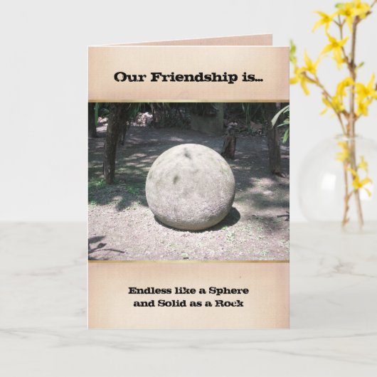 Carte Notre amitié (Fleur jaune)