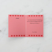 Carte Notre amour est comme les bonbons de la Saint-Vale (Intérieur)