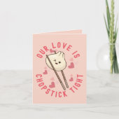 Carte Notre amour est serré comme des baguettes – Jolie  (Devant)