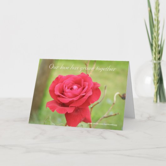 Carte Notre amour s'est développé ensemble (Devant)