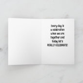 CARTE *NOTRE ANNIVERSAIRE* CÉLÉBRE "NOUS" (Intérieur)