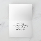 CARTE **NOTRE ANNIVERSAIRE** CÉLÉBRONS-NOUS **** (Intérieur)