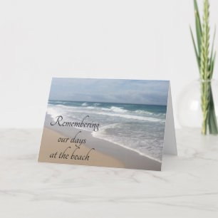 CARTE NOTRE ANNIVERSAIRE COMME DES JOURS À LA PLAGE
