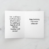 CARTE **NOTRE ANNIVERSAIRE** NE PEUT ATTENDRE DE NOUS CÉ (Intérieur)