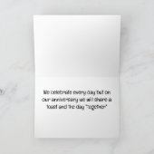 CARTE NOTRE CHAMPAGNE ANNIVERSAIRE ET LA CÉLÉBRATION (Intérieur)