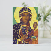 Carte Notre dame de Czestochowa Black Madonna Pologne Ic (Debout devant)