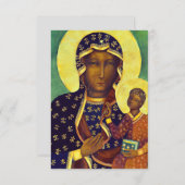 Carte Notre dame de Czestochowa Black Madonna Pologne Ic (Devant / Derrière)