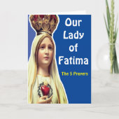 Carte Notre-Dame de Fatima (Devant)