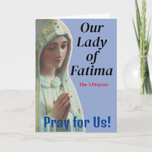 Carte Notre-Dame de Fatima (Devant)