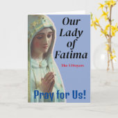 Carte Notre-Dame de Fatima (Fleur jaune)