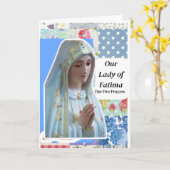Carte Notre-Dame de Fatima (Fleur jaune)