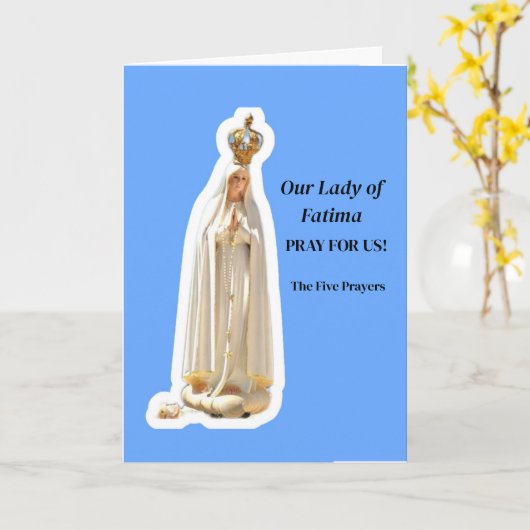 Carte Notre-Dame de Fatima (Fleur jaune)