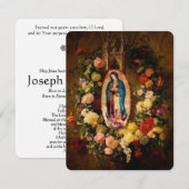 Carte Notre-Dame de Gu Mémorial funéraire catholique Car (Devant / Derrière)