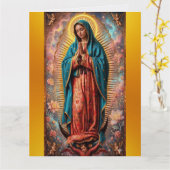 Carte Notre-Dame de Guadalupe (Fleur jaune)