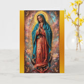 Carte Notre-Dame de Guadalupe (Fleur jaune)